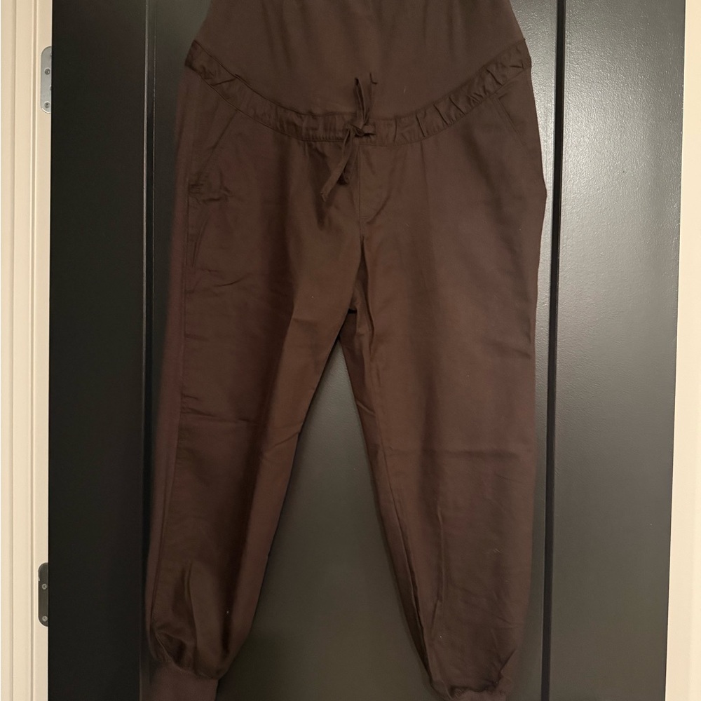 Maternity Brown Jogger Pants